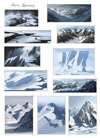 arctic environment concept sketches